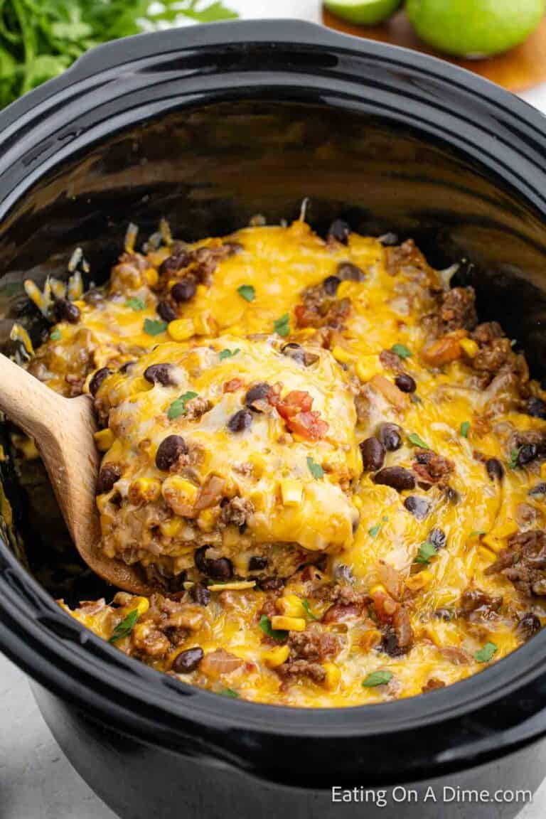 Crock Pot Mexican Lasagna Recipe - easy mexican lasagna