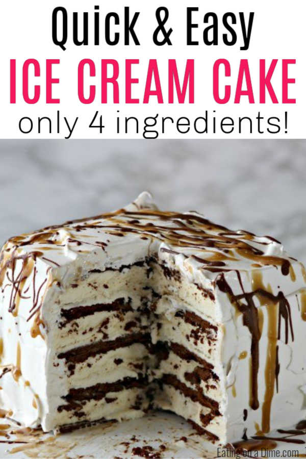 Easy Ice Cream Cake Recipe Ice Cream Sandwich Cake