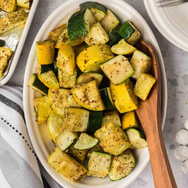 Roasted Zucchini and Squash Recipe - Eating on a Dime