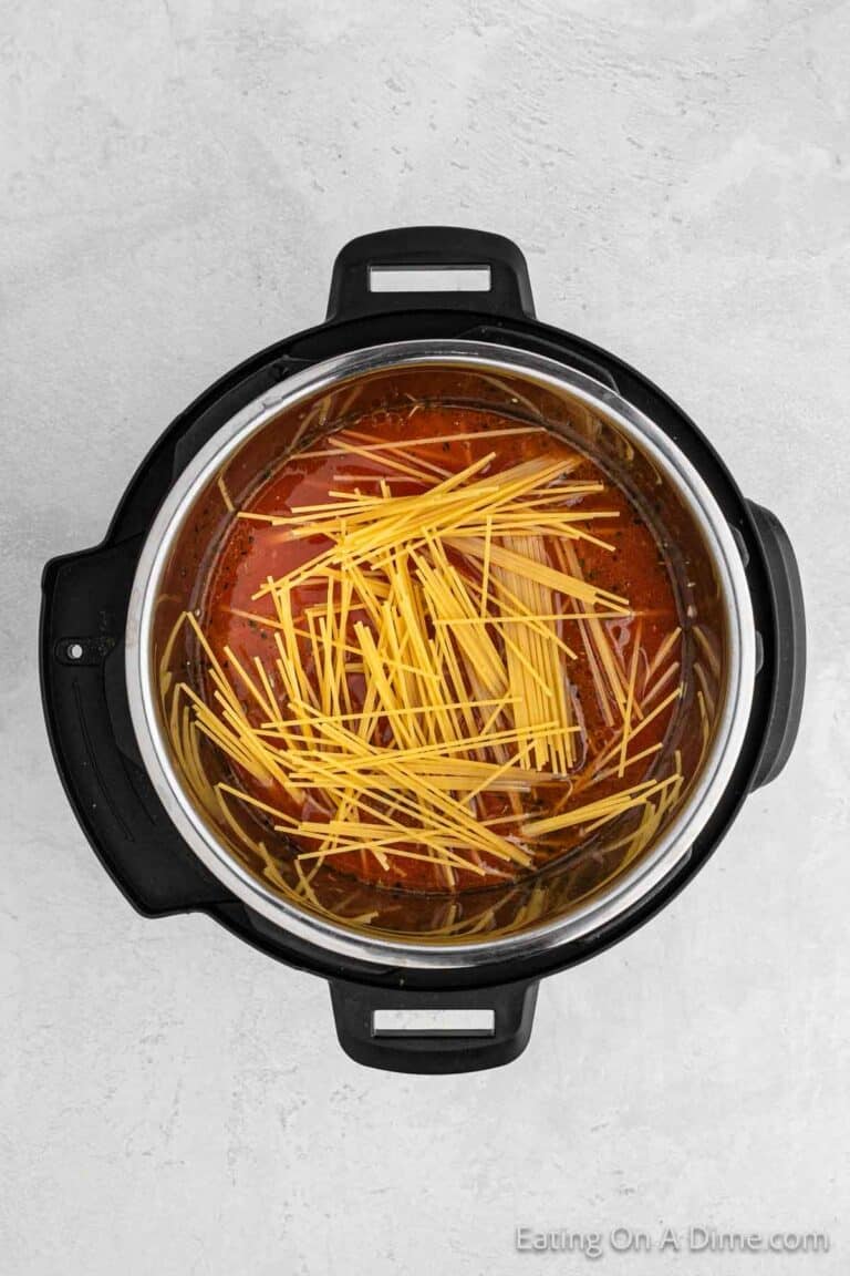 Instant pot Spaghetti with Meat Sauce