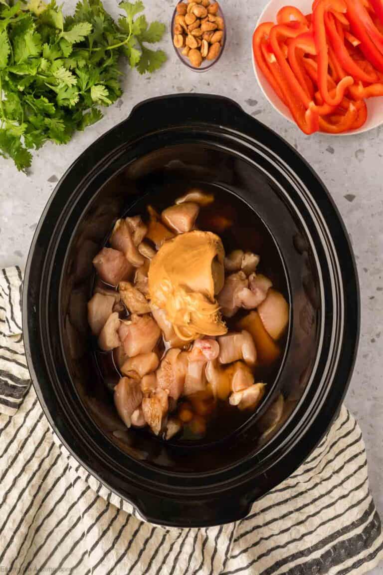 Slow Cooker Thai Peanut Chicken