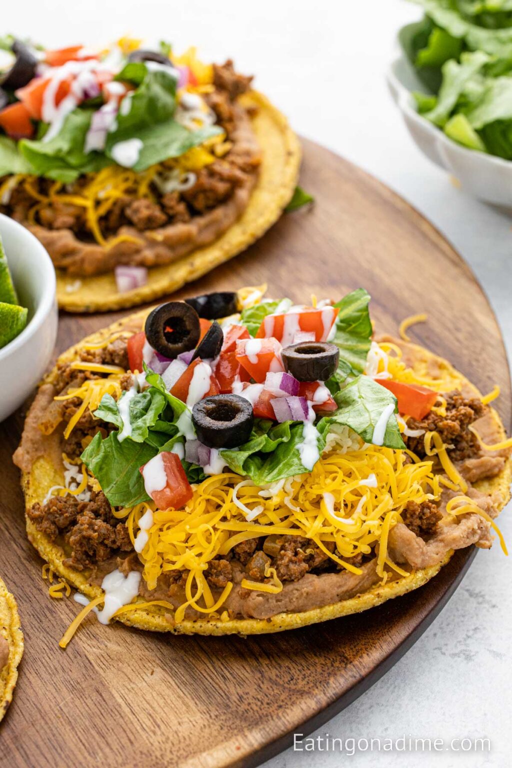 Easy Ground Beef Tostadas Recipe, Eating on a Dime