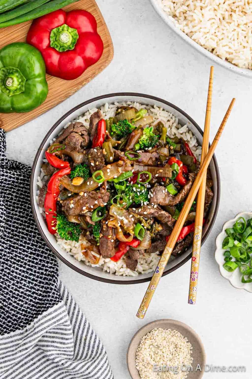 Instant Pot Beef Stir Fry - Eating on a Dime