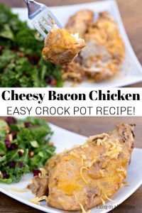 Crock Pot Cheesy Bacon Chicken Recipe - Cheesy Bacon Chicken