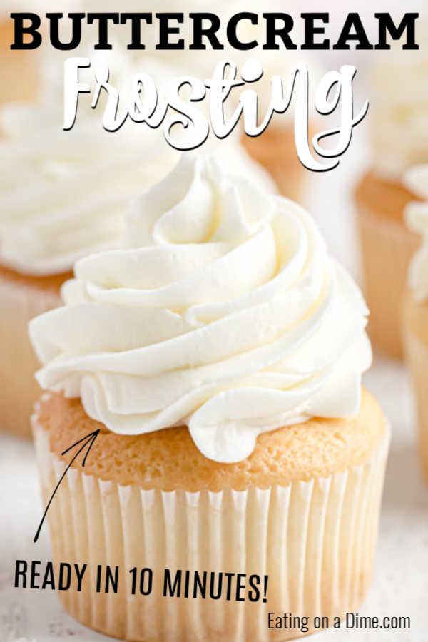 How to Make Vanilla Buttercream Frosting - Eating on a Dime