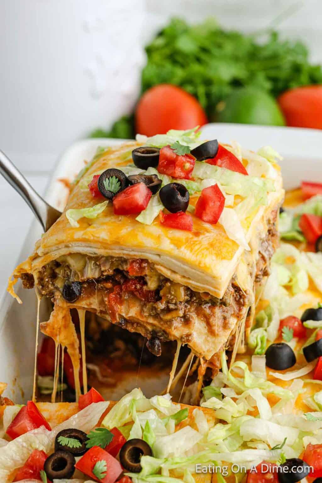 Taco Lasagna Recipe - Eating on a Dime