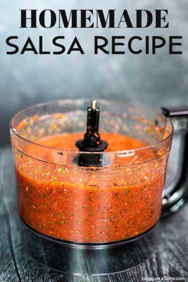 Fresh Blender Salsa - Feasting not Fasting