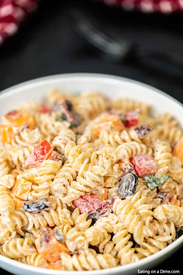 Bacon Ranch Pasta Salad Recipe - ready in 15 minutes!