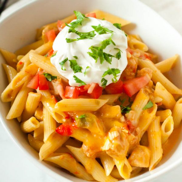 Crock pot chicken fajita pasta recipe - slow cooker chicken fajita pasta