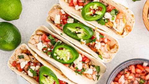 Cilantro Lime Chicken Tacos