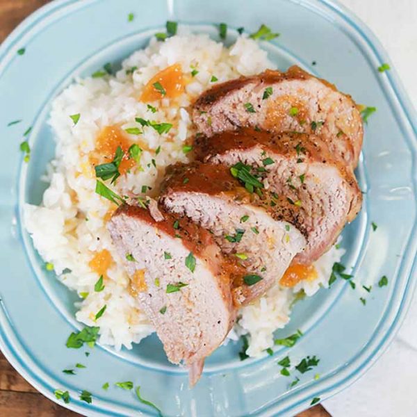 Crock Pot Pork Tenderloin With Peaches Eating On A Dime 3282