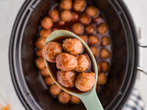 Slow Cooker Grape Jelly Meatballs - Slow Cooker Gourmet