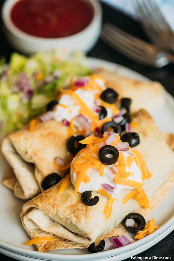 Chicken-and-Black Bean Chimichangas Recipe