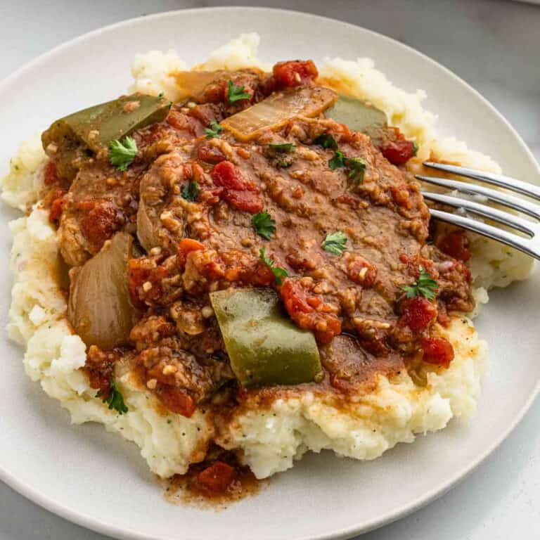 Crockpot Swiss Steak - Eating on a Dime