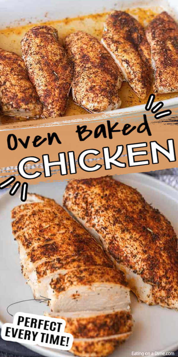 Easy baked chicken recipe - Ready in only 25 minutes!