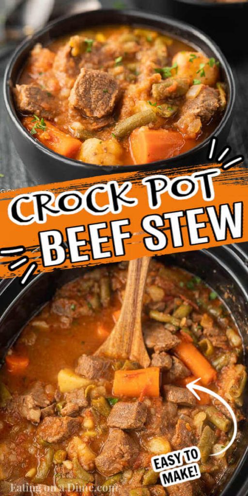 BEST Easy Crock Pot Beef Stew Recipe - Easy Slow Cooker Beef Stew