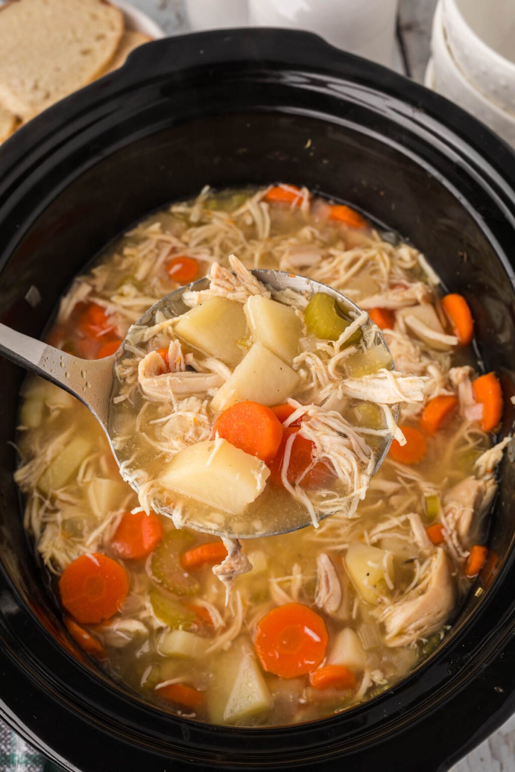 Crock Pot Chicken Stew Recipe - Eating on a Dime