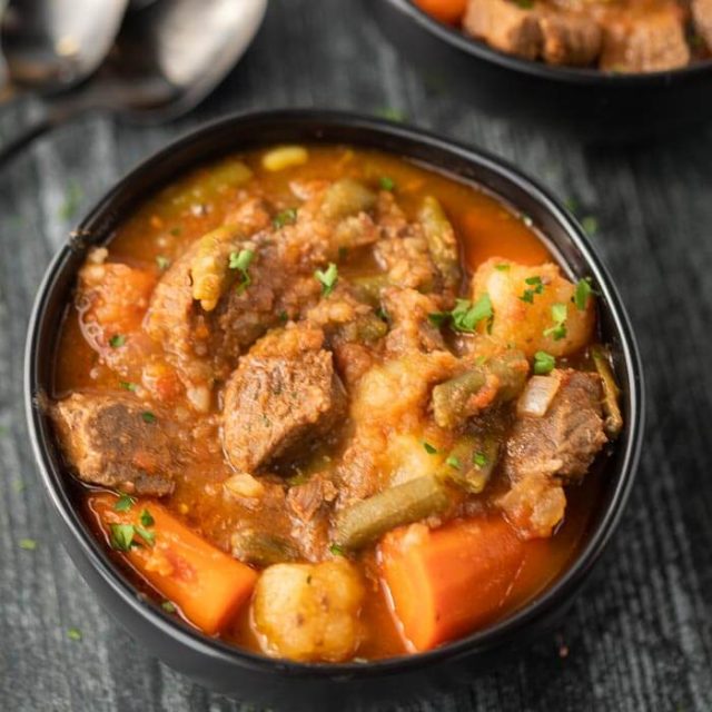 Crock Pot Beef Stew Recipe - Eating on a Dime