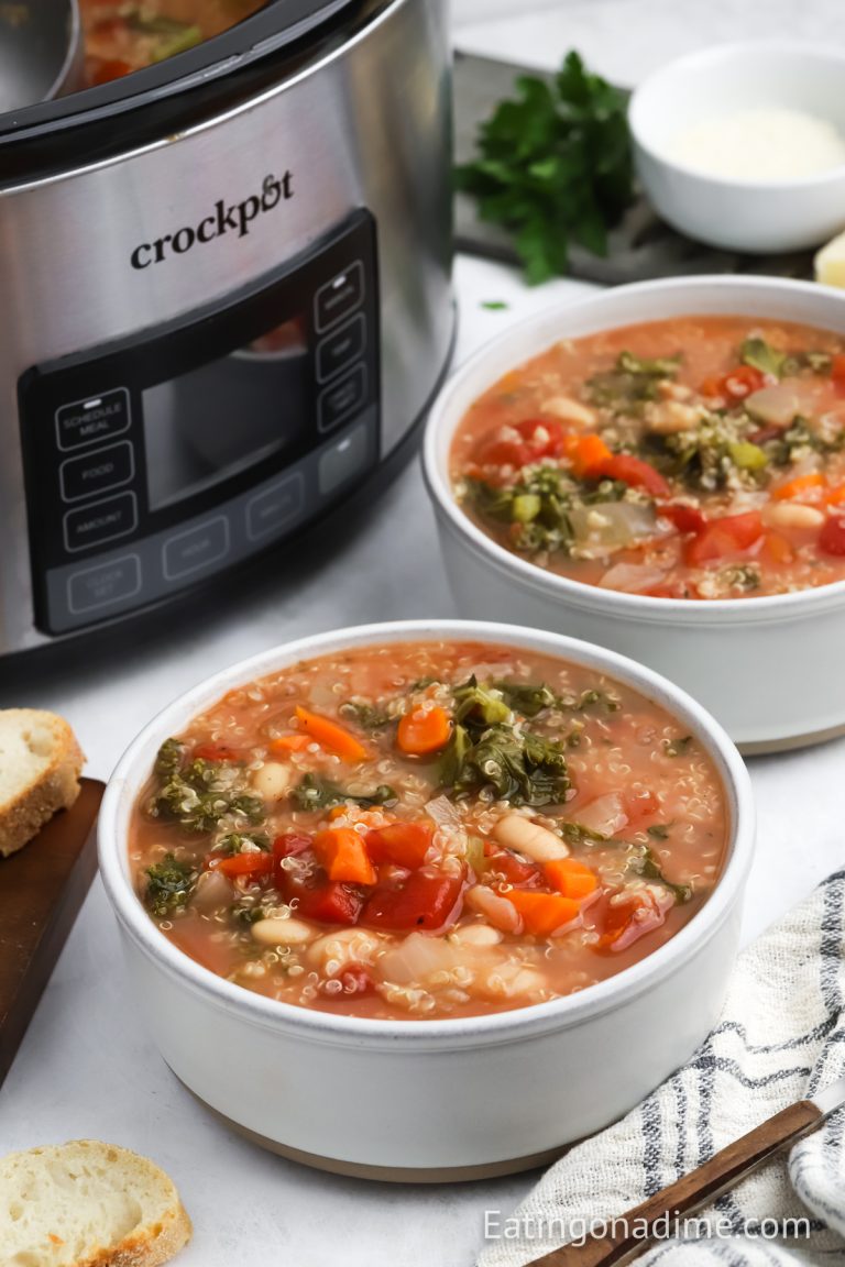 Crock pot quinoa soup recipe easy slow cooker quinoa soup