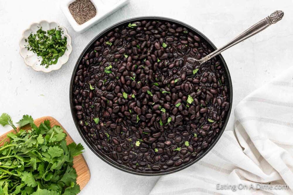 Slow Cooker Black Beans - Eating on a Dime