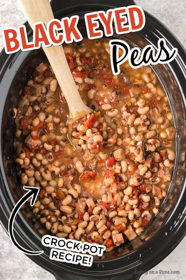 Crock pot black eyed peas recipe - slow cooker black eyed peas