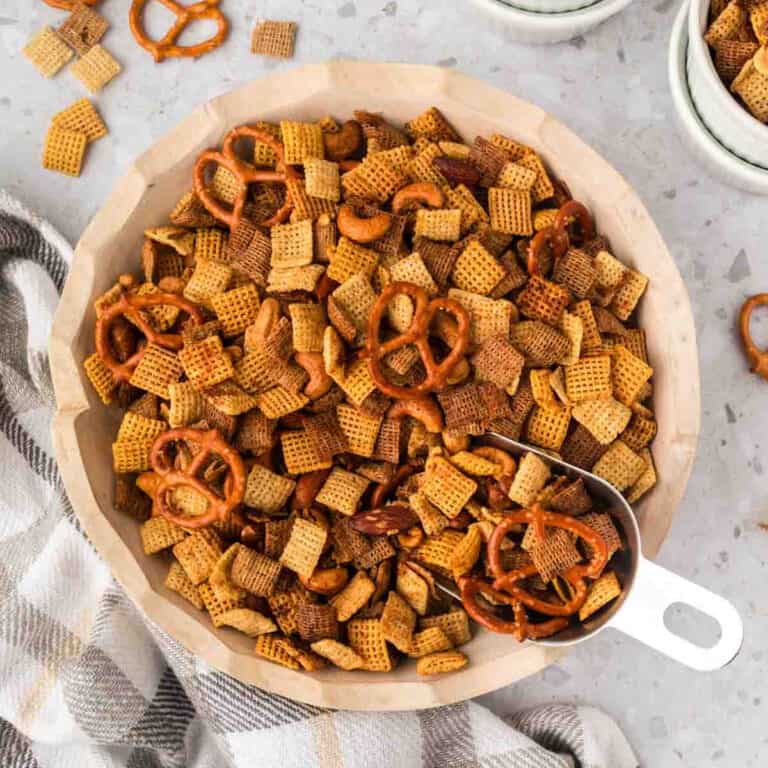 Easy Christmas Chex Mix Recipe - Eating On A Dime