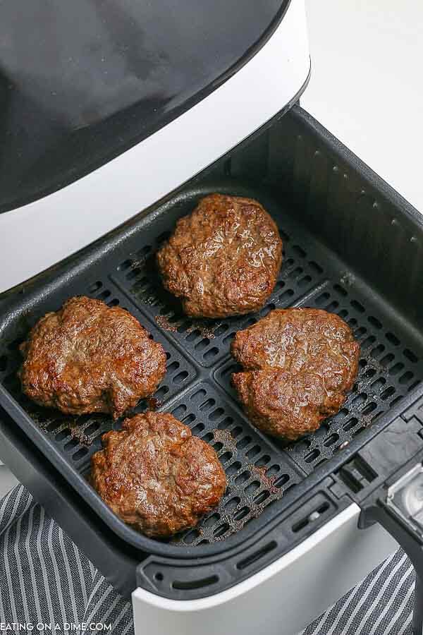 Air fryer hamburgers - How to cook hamburgers in an air fryer