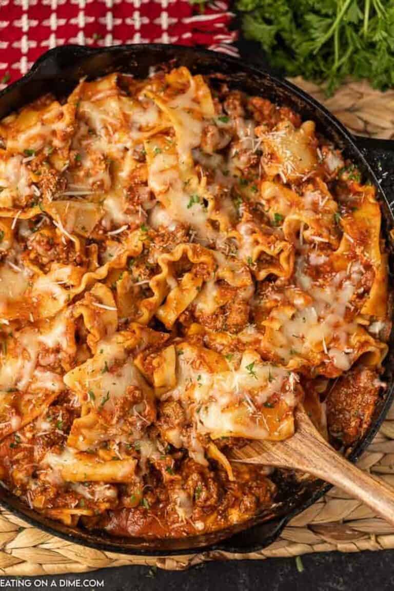 Skillet lasagna recipe - cast Iron skillet lasagna recipe