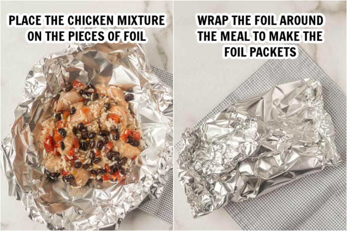 Chicken Enchiladas Foil Packets