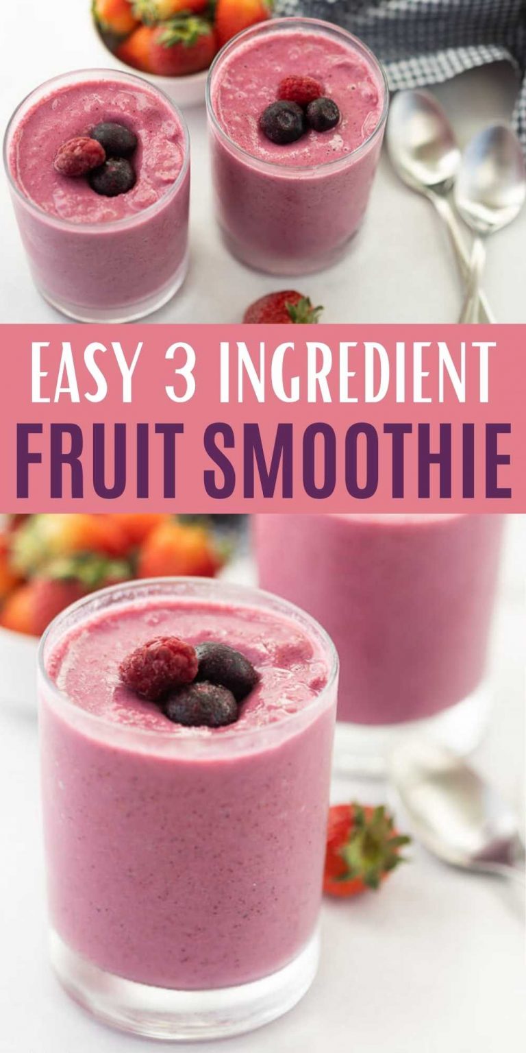 Easy fruit smoothie recipe- How to make a fruit smoothie