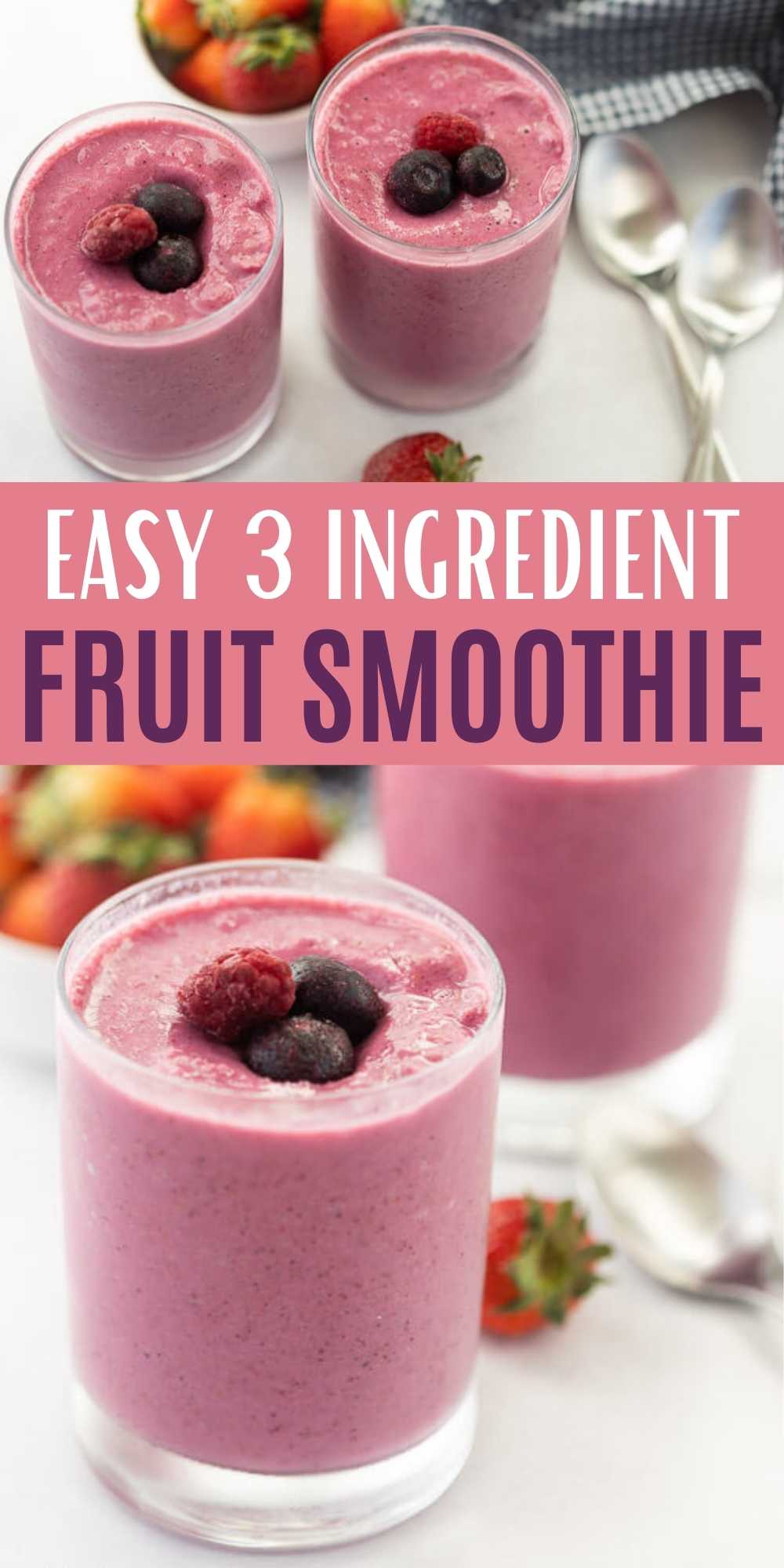 Top 42+ imagen simple fruit smoothie recipes