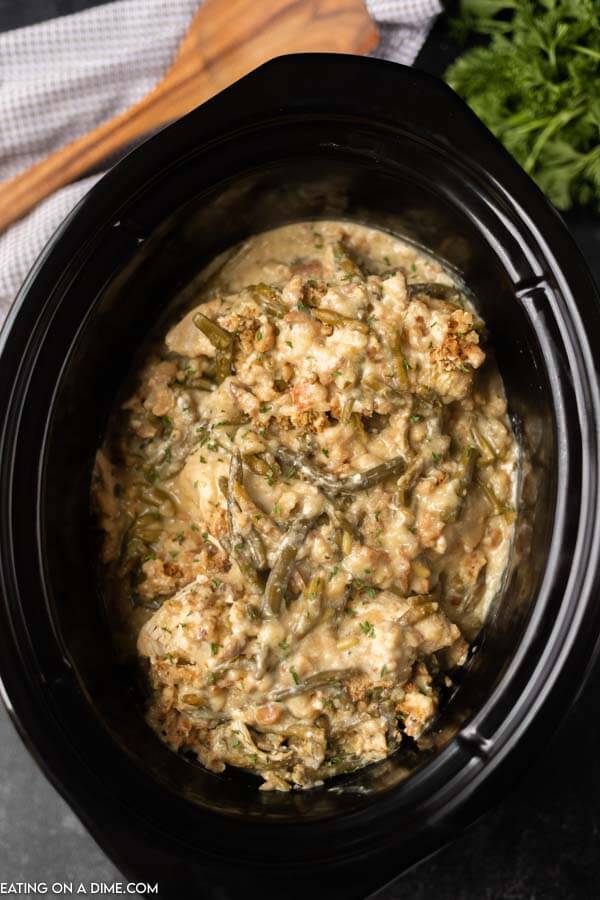 Crockpot Chicken and Stuffing (and VIDEO_ - Chicken and Stuffing Recipe