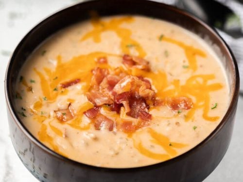 Crock pot crack potato soup