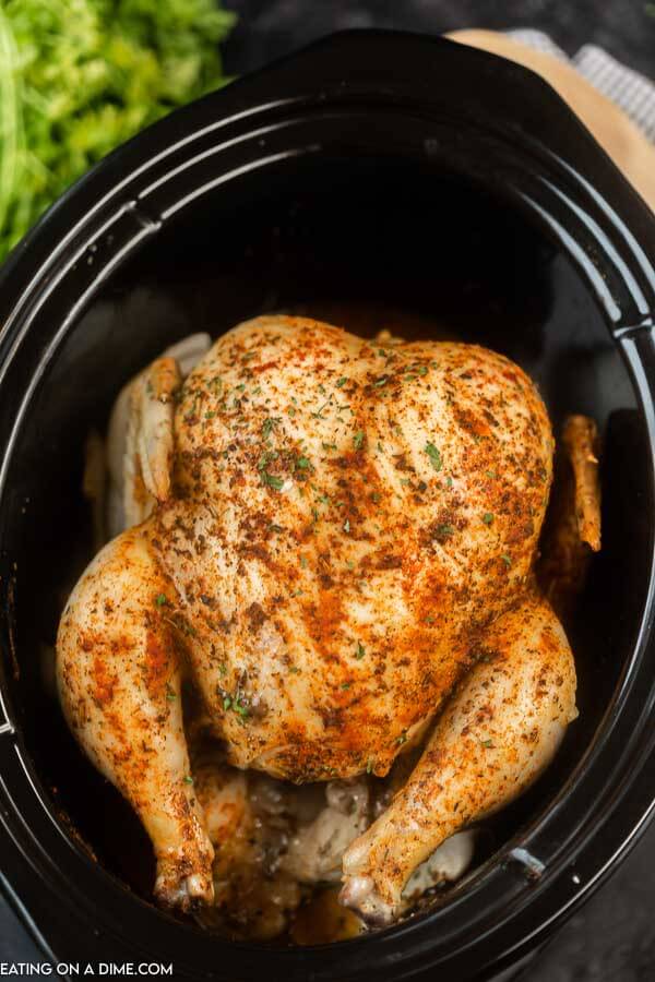 Crockpot Whole Chicken - Easy Crockpot Rotisserie Chicken