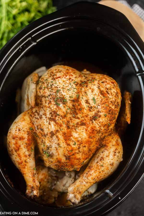 The Best Crockpot Whole Chicken - Mindy's Cooking Obsession