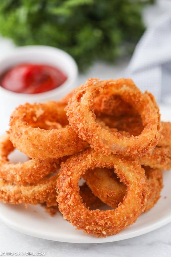 Frozen Onion Rings in the Air Fryer - Sustainable Cooks
