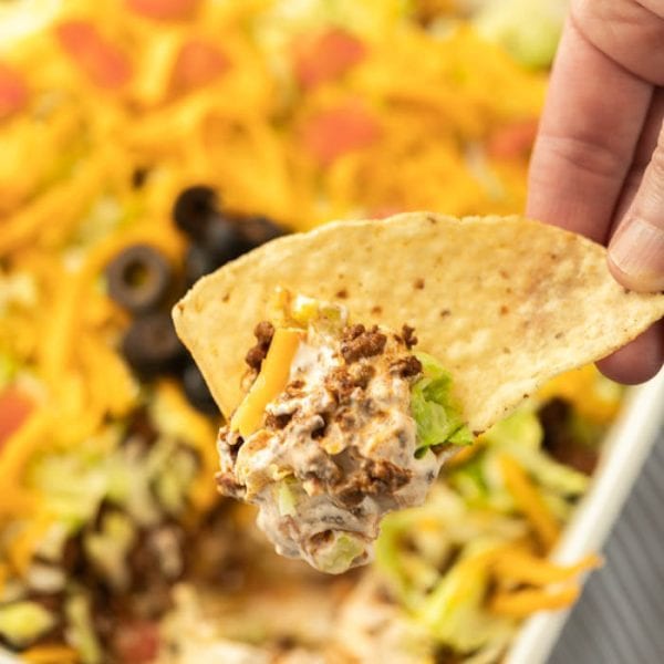 Ground beef taco dip - easy Taco dip with ground beef