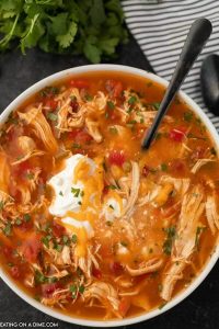 Instant Pot Chicken Fajita Soup - Pressure Cooker Chicken Fajita Soup