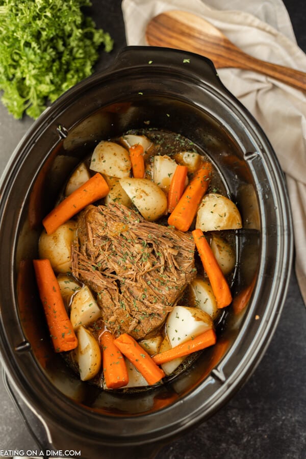 The BEST Slow Cooker Pot Roast - Thriving Home