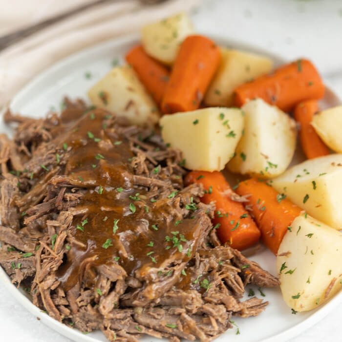 The Best Instant Pot Roast Recipe with Potatoes and Carrots -EASY