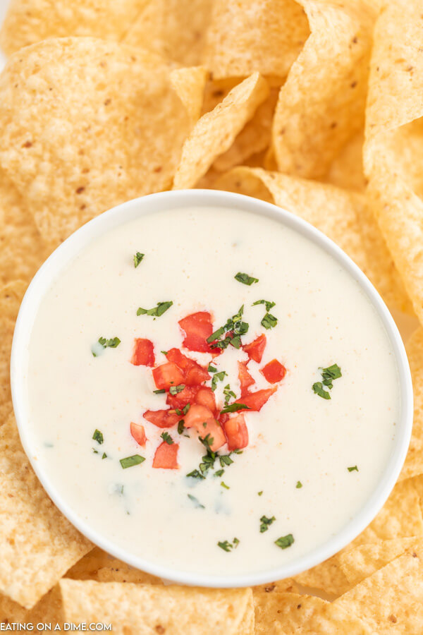 The Best Mexican White Cheese Dip And Video Authentic Queso Dip 4108