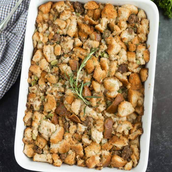 The Best Sausage stuffing - Easy homemade sausage stuffing recipe