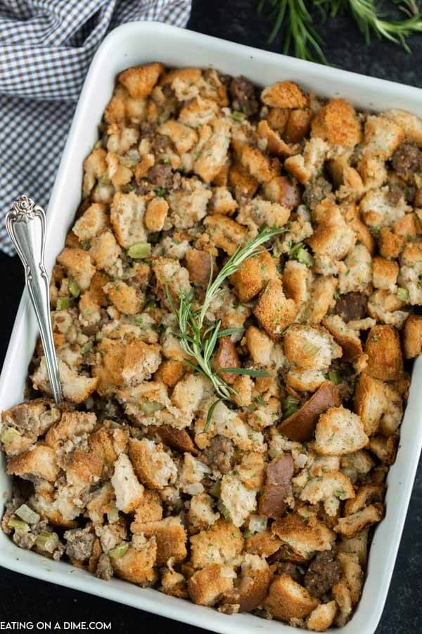 The Best Sausage stuffing - Easy homemade sausage stuffing recipe