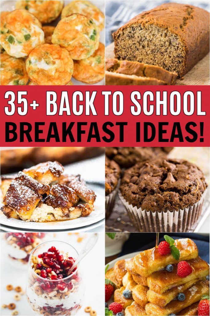 Back to school breakfast ideas - easy breakfast ideas