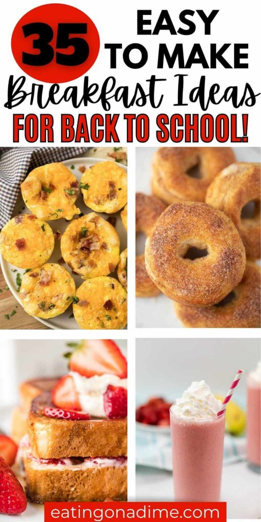 Back to school breakfast ideas - easy breakfast ideas