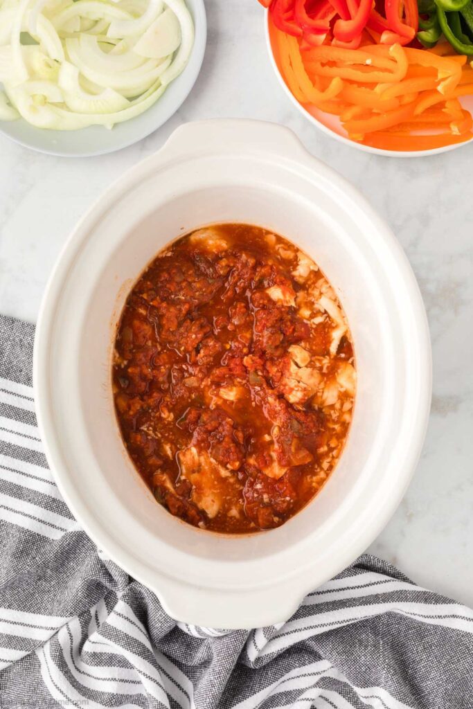 Crockpot Chicken Fajitas Recipe - Only 4 Ingredients!