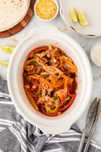 Crockpot Chicken Fajitas Recipe - Only 4 Ingredients!