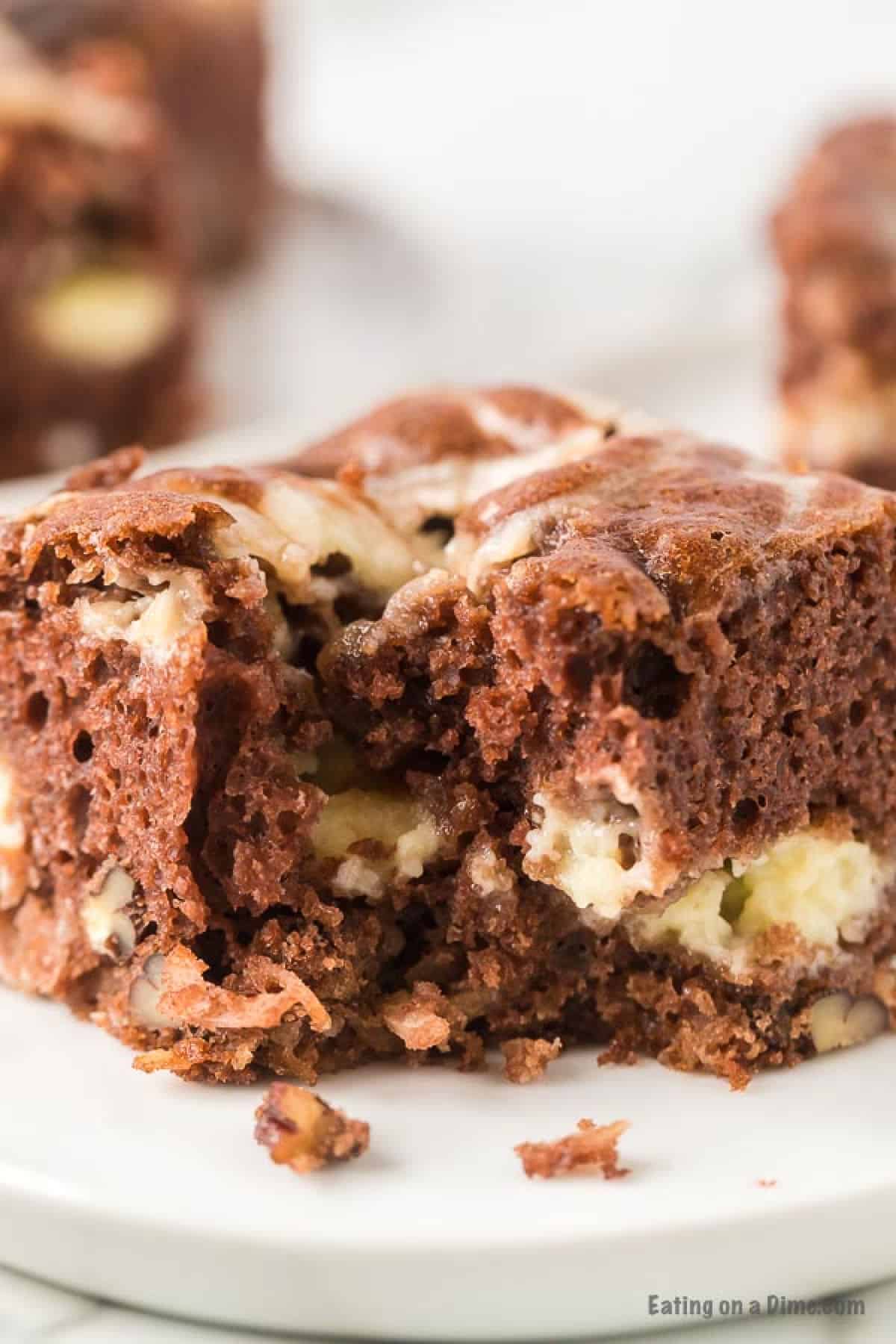 German chocolate squares