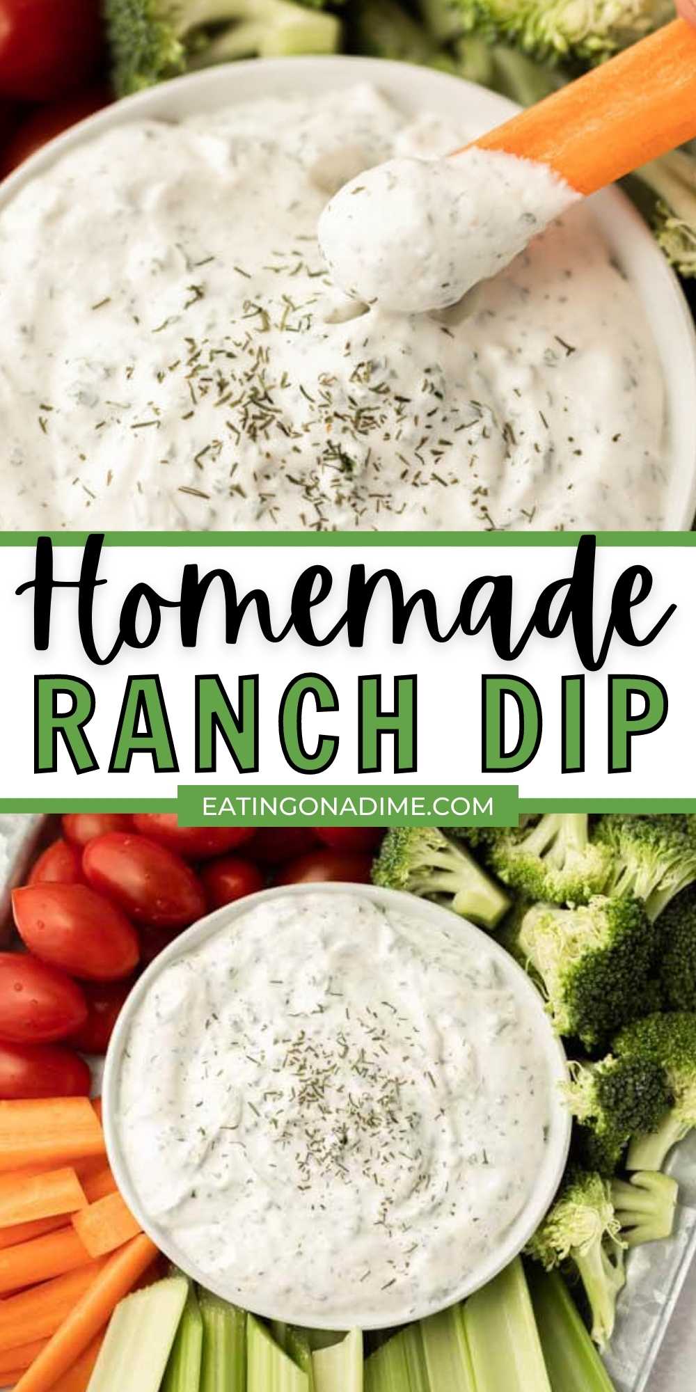 Homemade ranch dip - learn how to make ranch dip