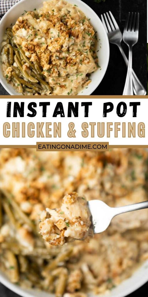 Instant Pot Chicken and Stuffing Casserole - Ready in 25 minutes!
